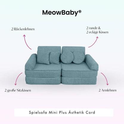 MeowBaby Spielsofa Mini-Plus Ästhetik-Cord