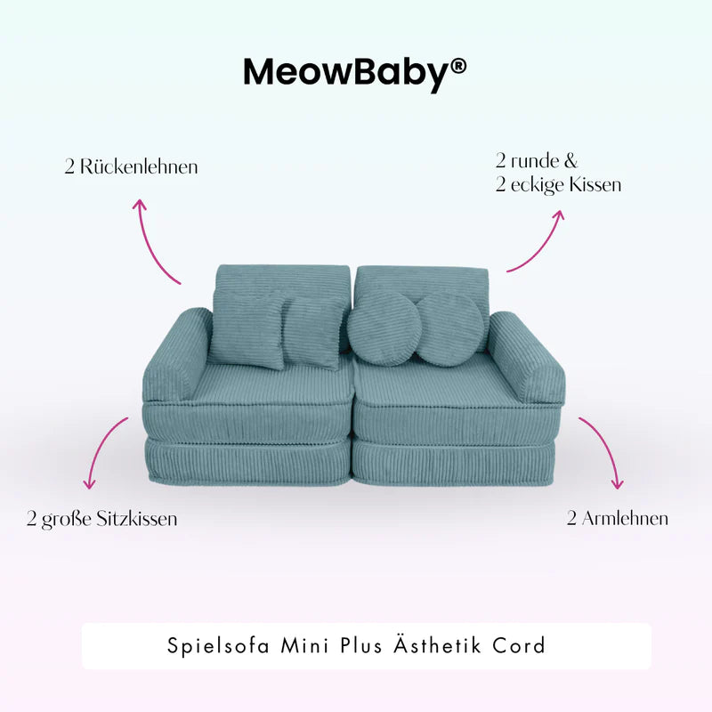 MeowBaby Spielsofa Mini Max Ästhetik Cord