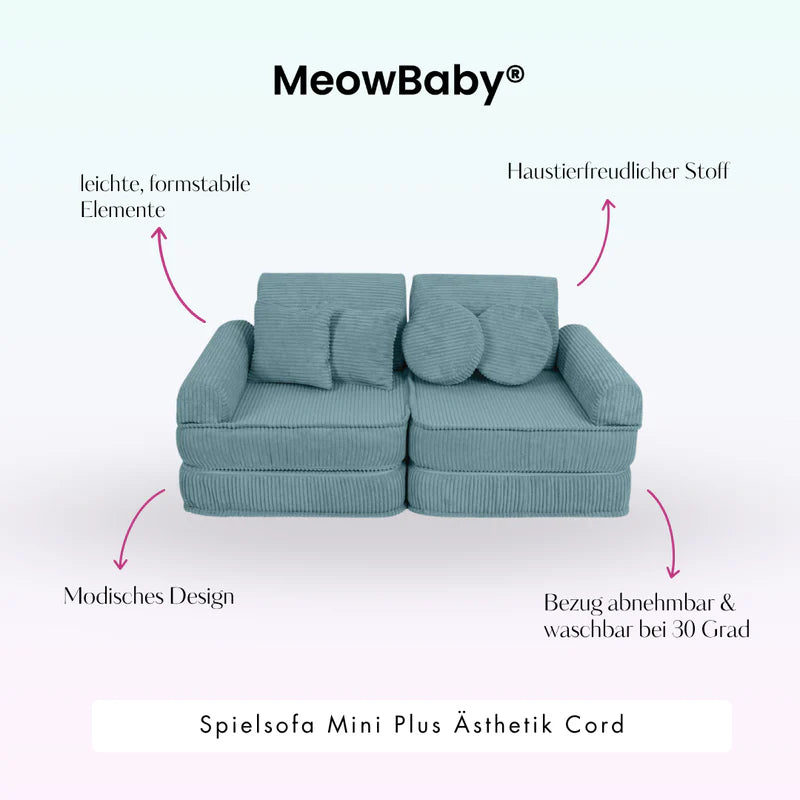MeowBaby Spielsofa Mini Max Ästhetik Cord