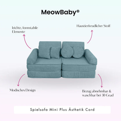 MeowBaby Spielsofa Mini Max Ästhetik Cord