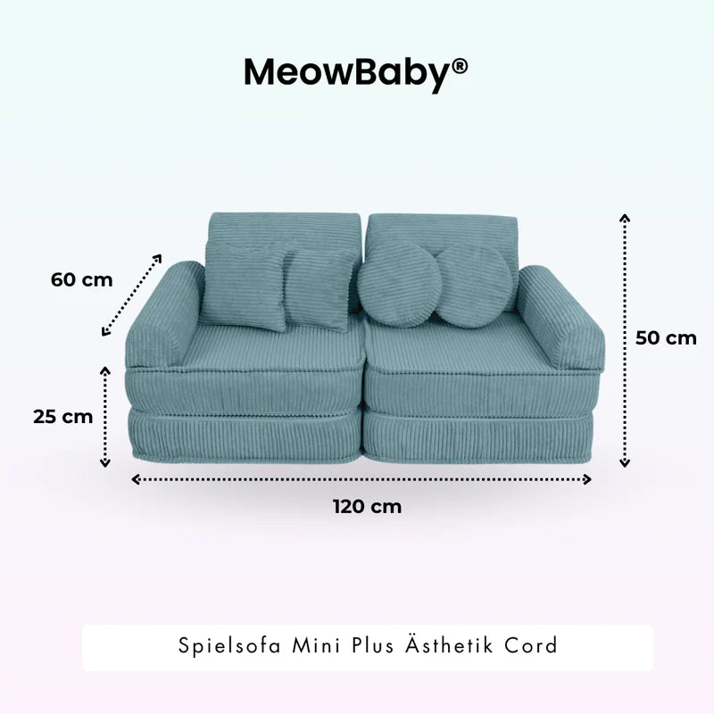 MeowBaby Spielsofa Mini-Plus Ästhetik-Cord