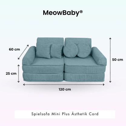 MeowBaby Spielsofa Mini-Plus Ästhetik-Cord
