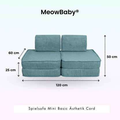 MeowBaby Spielsofa Mini Basic Ästhetik-Cord