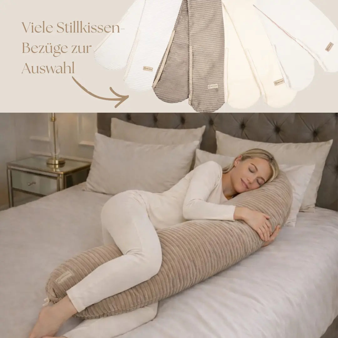 Stillkissen Cord XXL - Ergonomisches Still- & Schwangerschaftskissen