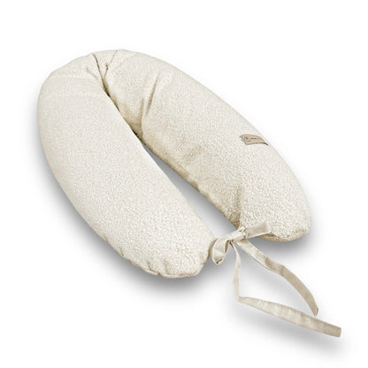 Stillkissen Bouclé XXL - Ergonomisches Still- & Schwangerschaftskissen im Teddy-Look
