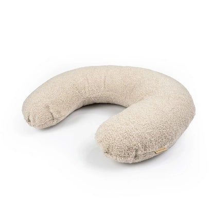 Stillkissen U-Form Bouclé - Ergonomisches Halbmond-Stillkissen aus weichem Teddystoff