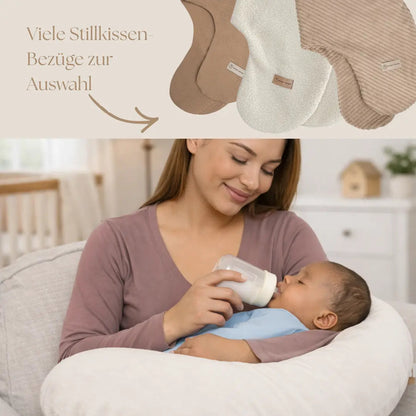 Stillkissen U-Form Cord - Ergonomisches Schwangerschaftskissen mit abnehmbarem Bezug