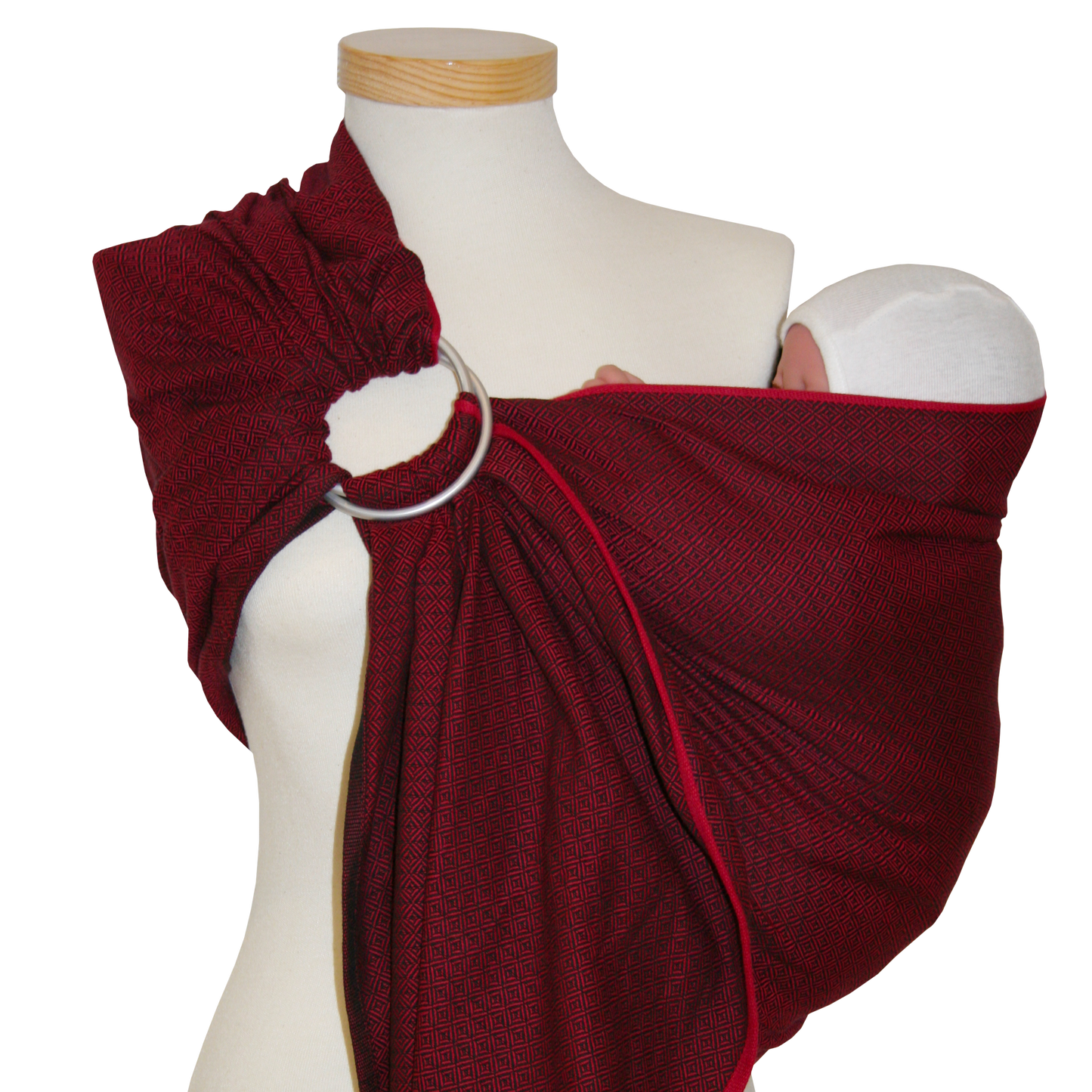 Storchenwiege Ringsling Leo - Schnelles Baby-Tragetuch mit Ringen