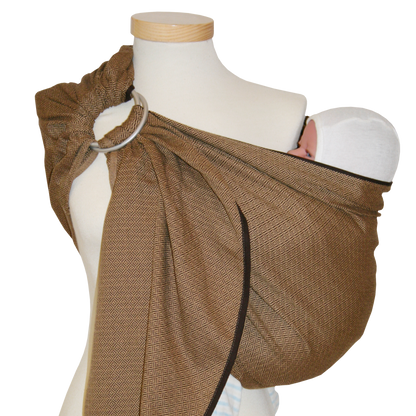 Storchenwiege Ringsling Leo - Schnelles Baby-Tragetuch mit Ringen