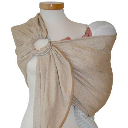 Storchenwiege Ringsling Leo - Schnelles Baby-Tragetuch mit Ringen