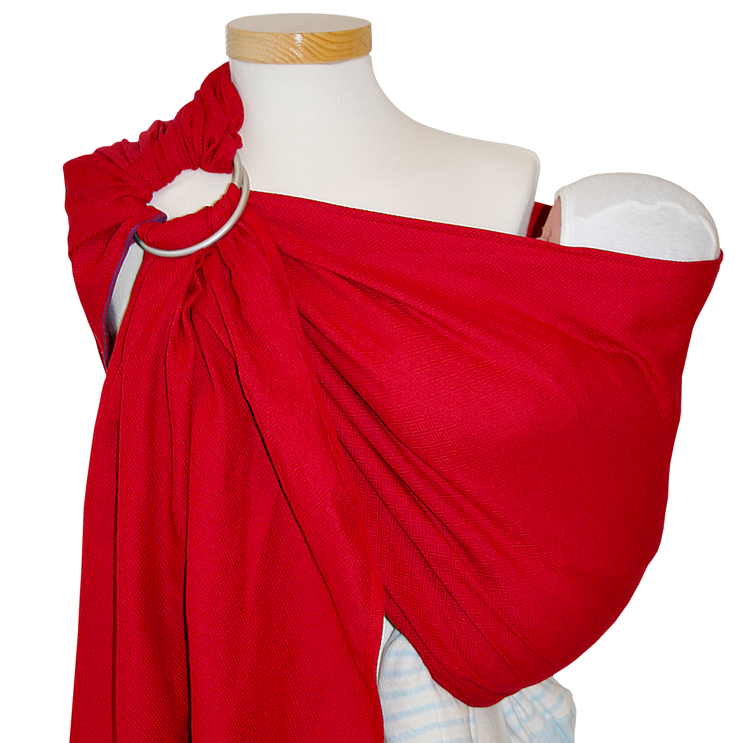 Storchenwiege Ringsling Leo - Schnelles Baby-Tragetuch mit Ringen