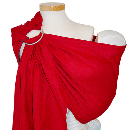 Storchenwiege Ringsling Leo - Schnelles Baby-Tragetuch mit Ringen