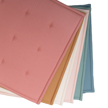 TAMI Spielmatte 95x95 cm - Weiche Baby-Krabbelmatte aus Bio-Baumwolle