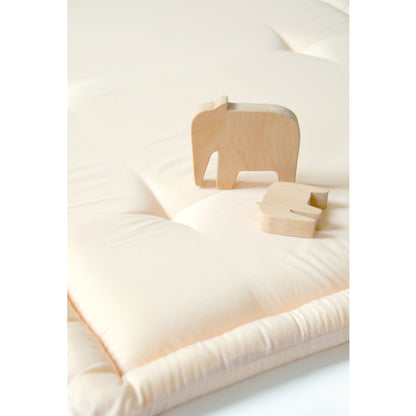 TAMI Spielmatte 95x95 cm - Weiche Baby-Krabbelmatte aus Bio-Baumwolle