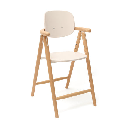 TOBO Holz-Babyhochstuhl - Mitwachsender Design-Stuhl aus Buche