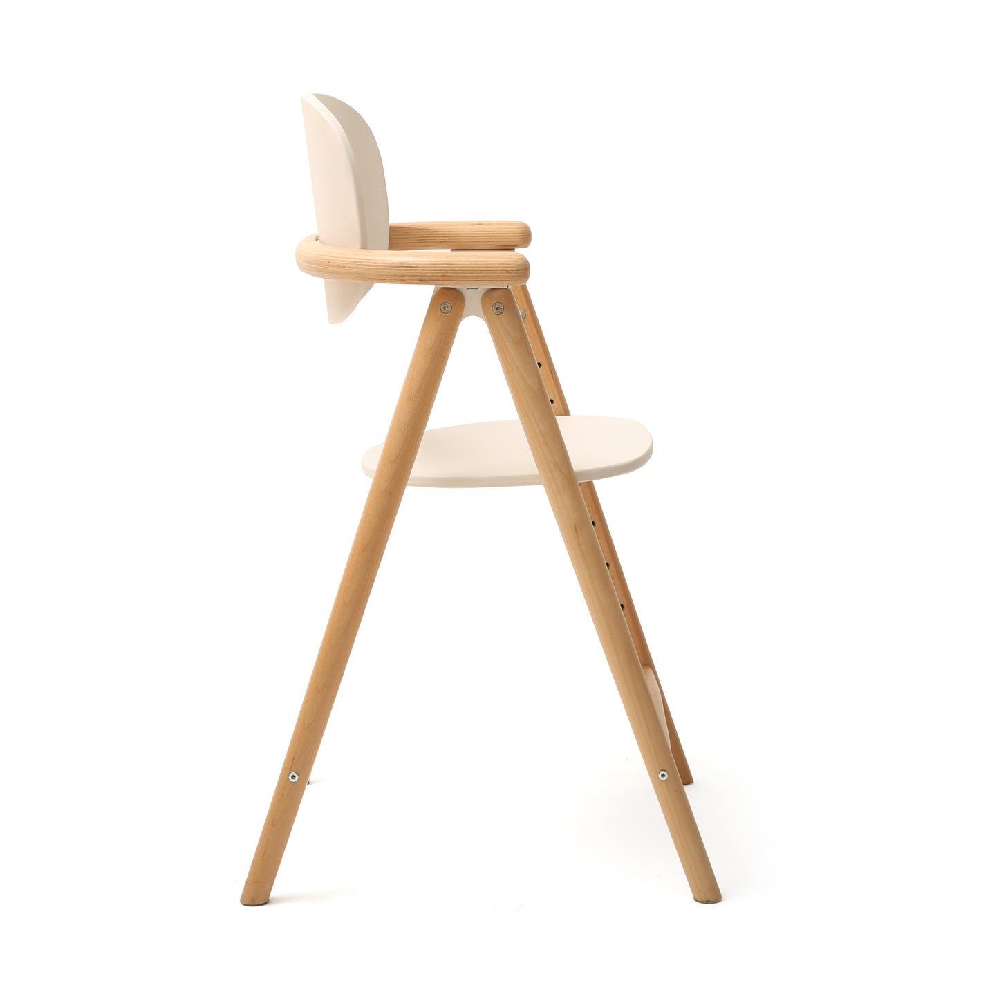 TOBO Holz-Babyhochstuhl - Mitwachsender Design-Stuhl aus Buche