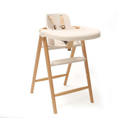 TOBO Holz-Babyhochstuhl - Mitwachsender Design-Stuhl aus Buche