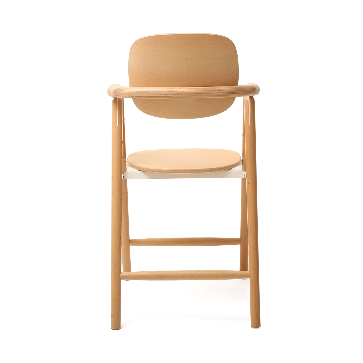 TOBO Holz-Babyhochstuhl - Mitwachsender Design-Stuhl aus Buche