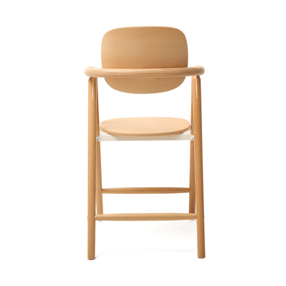TOBO Holz-Babyhochstuhl - Mitwachsender Design-Stuhl aus Buche