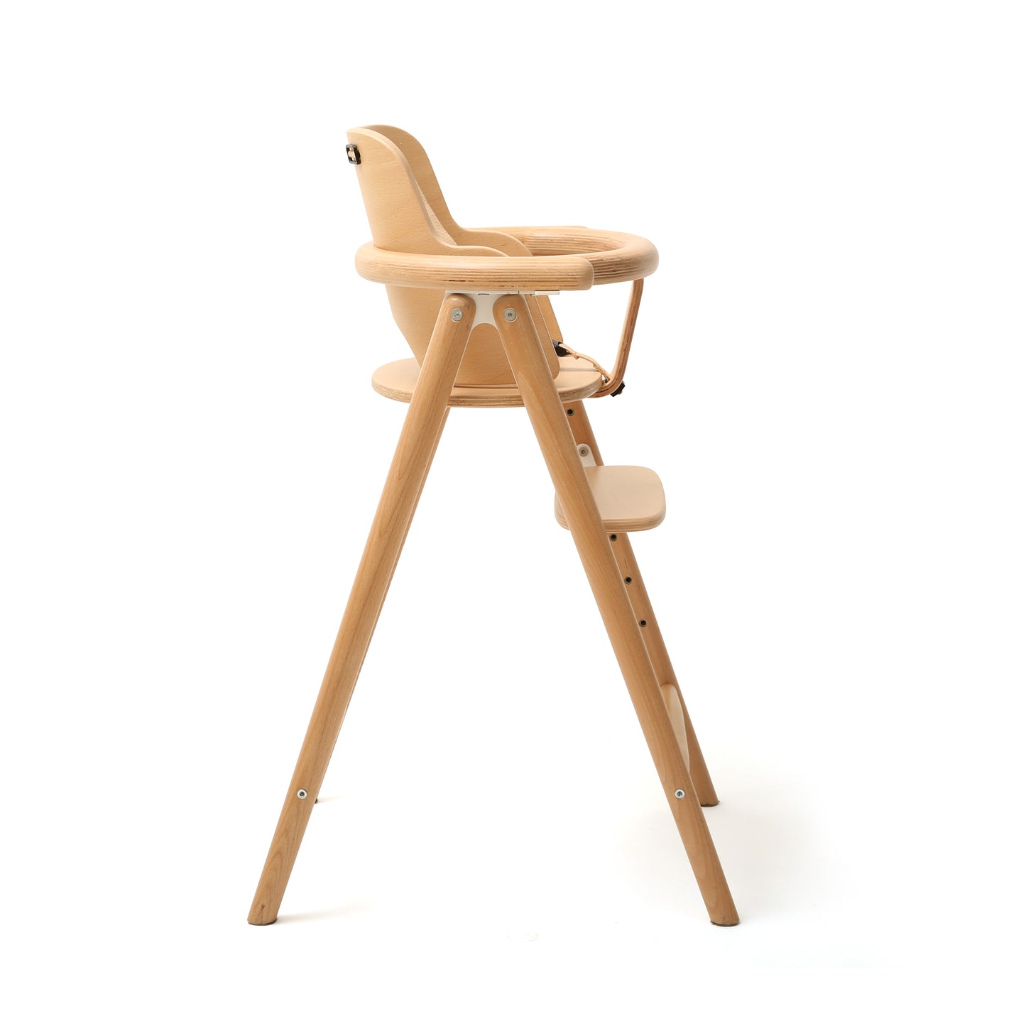 TOBO Holz-Babyhochstuhl - Mitwachsender Design-Stuhl aus Buche