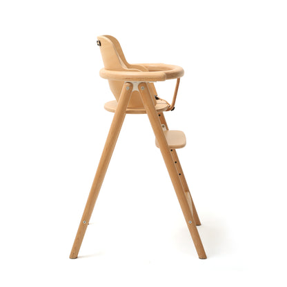 TOBO Holz-Babyhochstuhl - Mitwachsender Design-Stuhl aus Buche