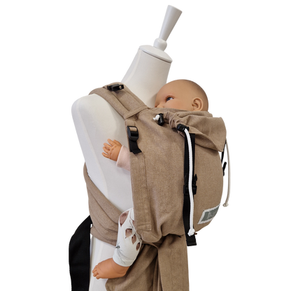 Talemo Babytrage ab Geburt - Ergonomische Half-Buckle Trage aus Baumwolle