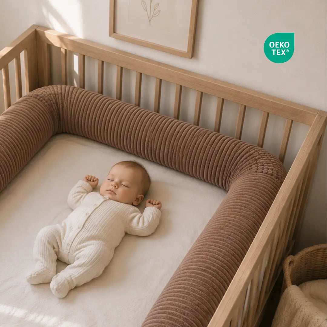 Bettschlange einsträngig Cord - Weicher 3-in-1 Bettzopf fürs Babybett