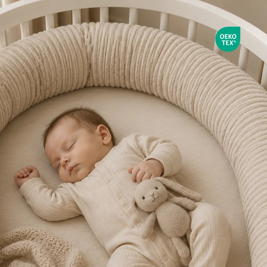 Bettschlange einsträngig Cord - Weicher 3-in-1 Bettzopf fürs Babybett