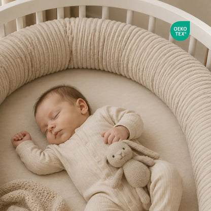 Bettschlange einsträngig Cord - Weicher 3-in-1 Bettzopf fürs Babybett