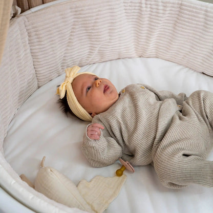 Bettumrandung Cord - Modernes Wendemodell für Beistellbett und Babybett