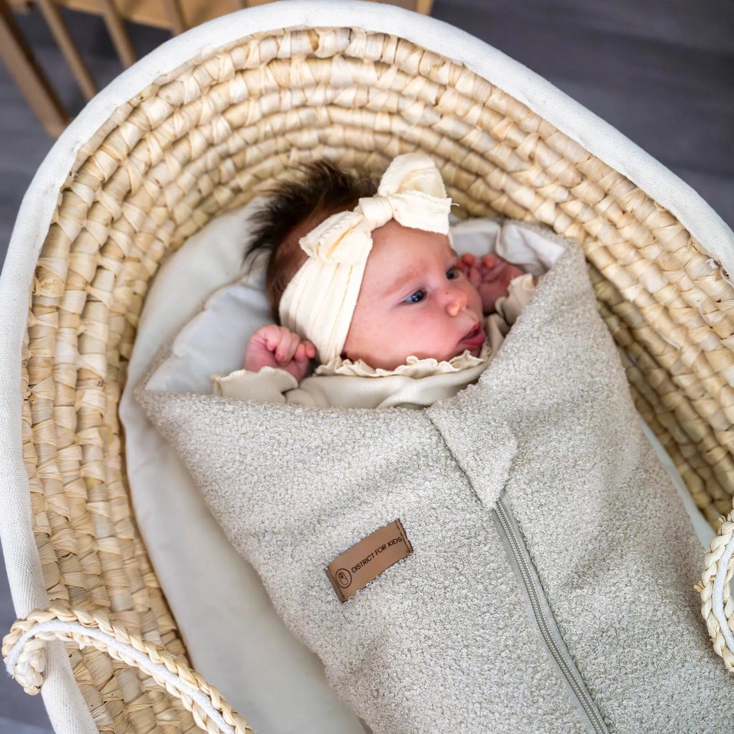Pucksack Bouclé - 2.5 TOG Ganzjahres-Pucksack aus Bio-Baumwolle & rPET