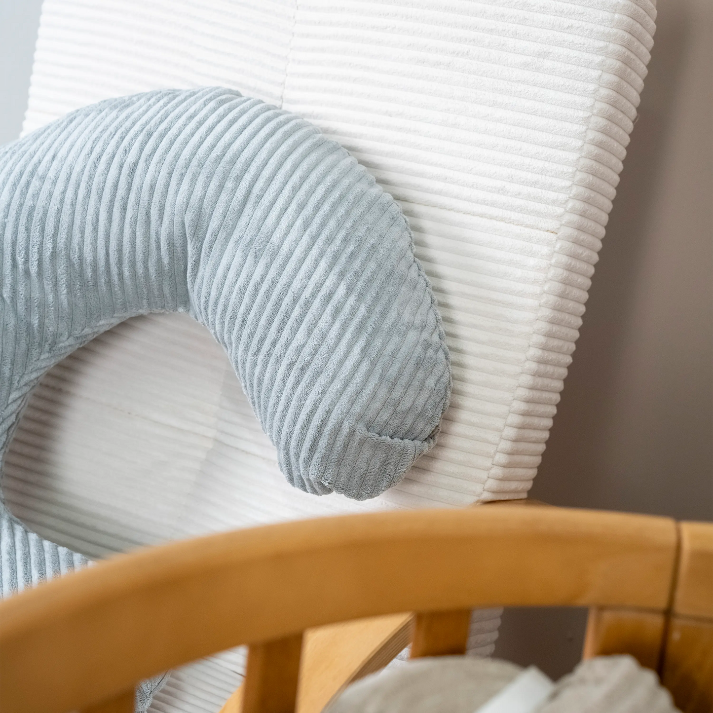 Stillkissen U-Form Cord - Ergonomisches Schwangerschaftskissen mit abnehmbarem Bezug