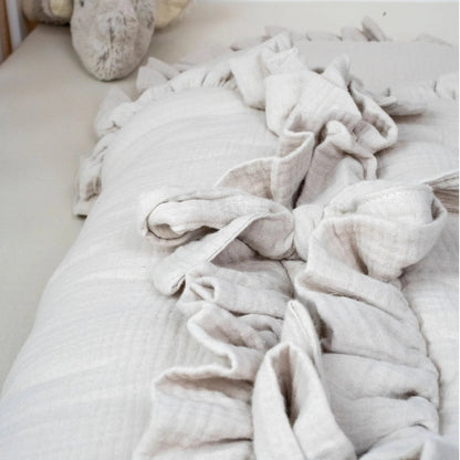 Schlafsack Cuddly Musselin - 2.5 TOG Ganzjahres-Schlafsack mit Puckeffekt und Rüschen