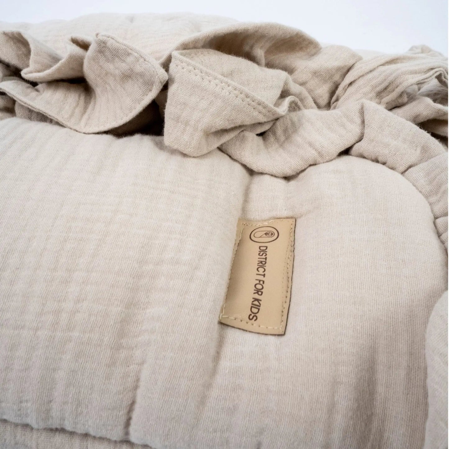 Schlafsack Cuddly Musselin - 2.5 TOG Ganzjahres-Schlafsack mit Puckeffekt und Rüschen