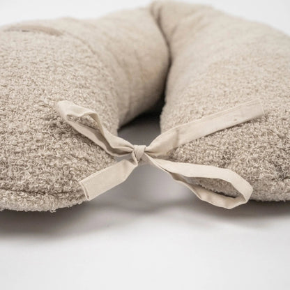 Stillkissen Bouclé XXL - Ergonomisches Still- & Schwangerschaftskissen im Teddy-Look