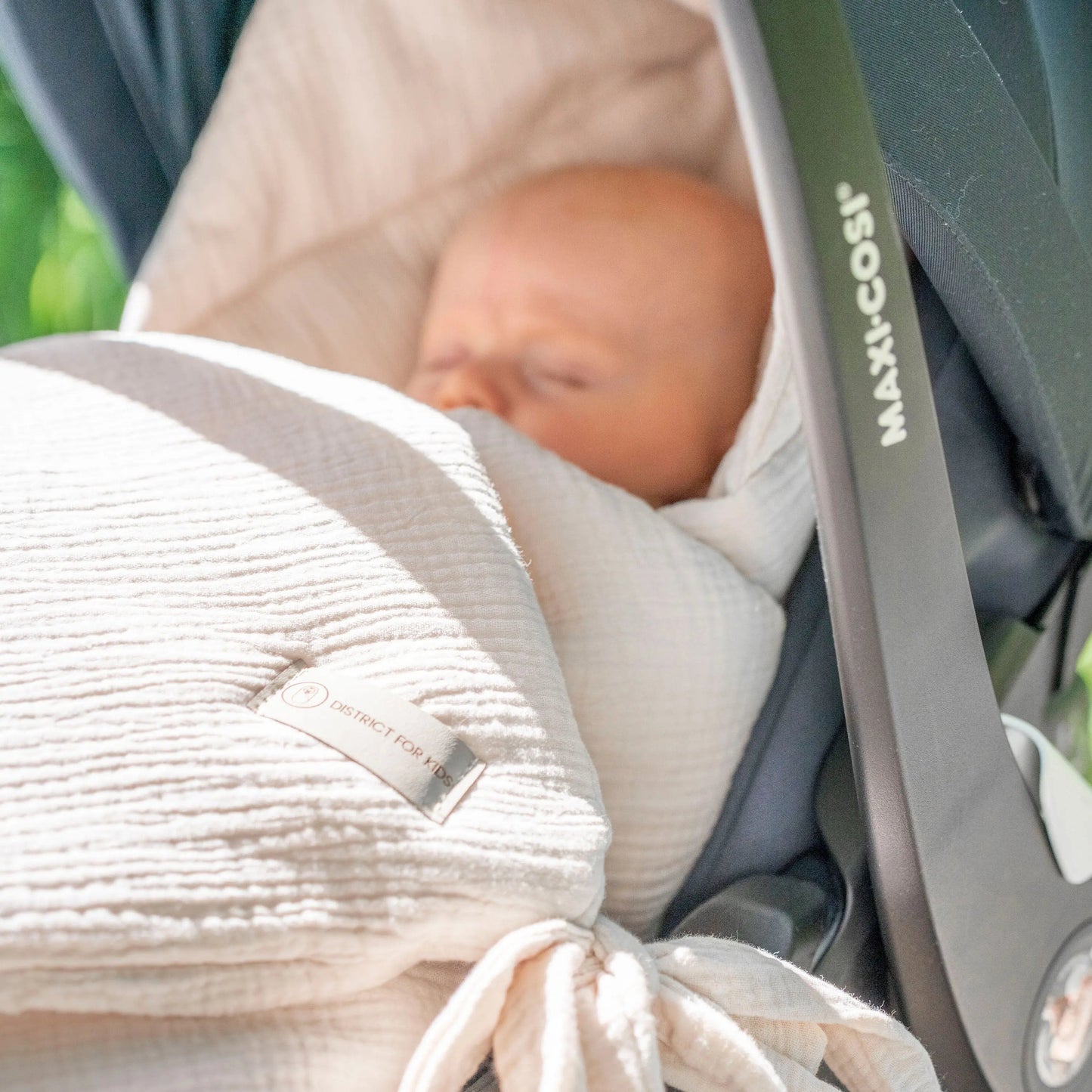 Einschlagdecke Musselin Babyschale - 2.5 TOG Ganzjahres-Decke für Maxi-Cosi, Cybex & Co.