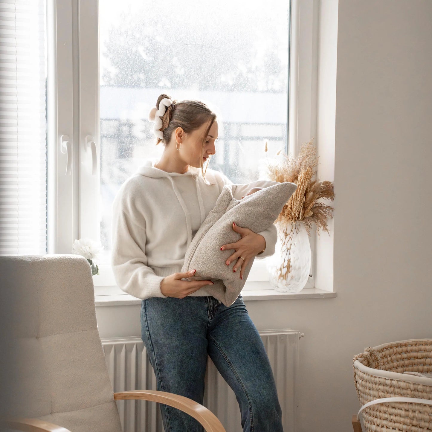 Pucksack Bouclé - 2.5 TOG Ganzjahres-Pucksack aus Bio-Baumwolle & rPET