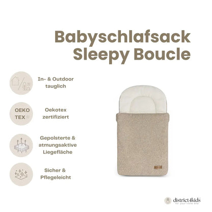 Babyschlafsack Sleepy Bouclé - 2.5 TOG Ganzjahres-Schlafsack ab Geburt
