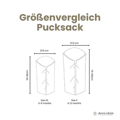 Pucksack Bio-Baumwolle - Mitwachsender Ganzjahres-Babyschlafsack (2.5 TOG)