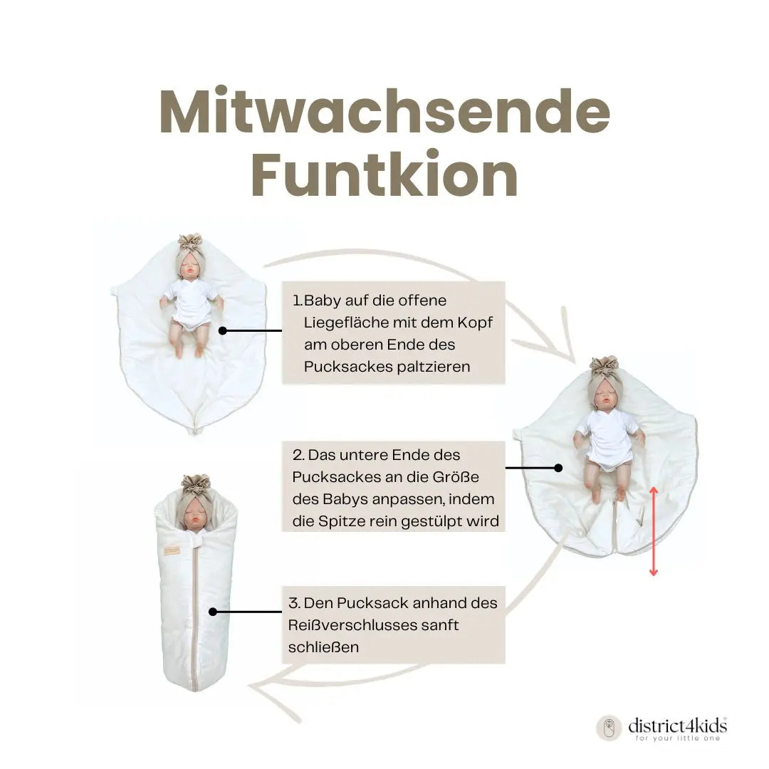 Pucksack Cord - 2.5 TOG Ganzjahres-Pucksack mitwachsend