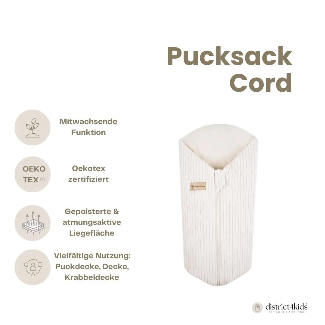 Pucksack Cord - 2.5 TOG Ganzjahres-Pucksack mitwachsend