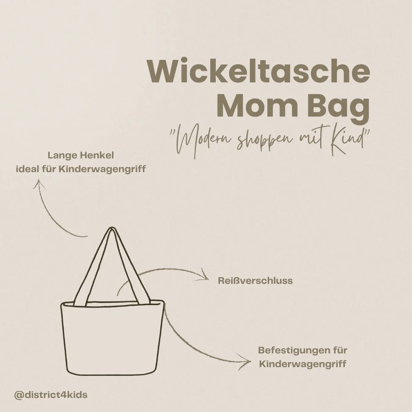 Wickeltasche Cord - Geräumige Kinderwagentasche aus weichem Cord-Polyester
