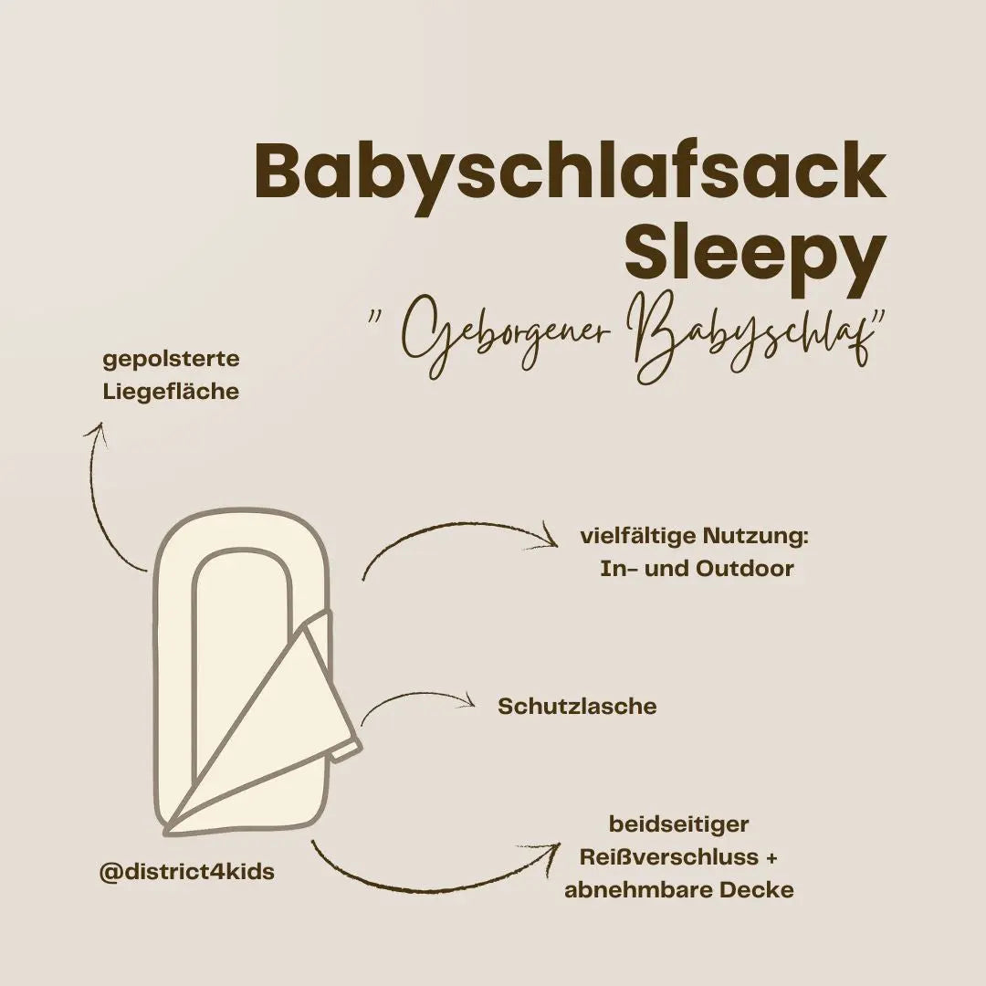 Babyschlafsack Sleepy Bouclé - 2.5 TOG Ganzjahres-Schlafsack ab Geburt