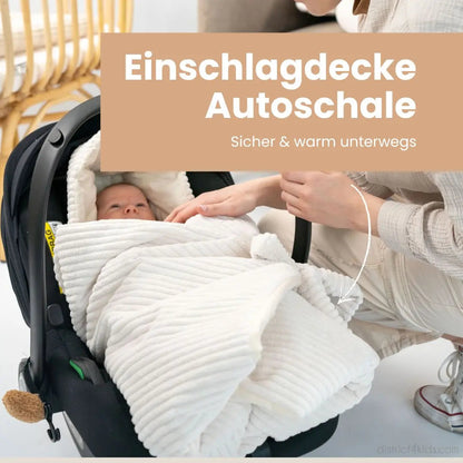 Einschlagdecke Cord - 2.5 TOG Ganzjahres-Einschlagdecke für Babyschale