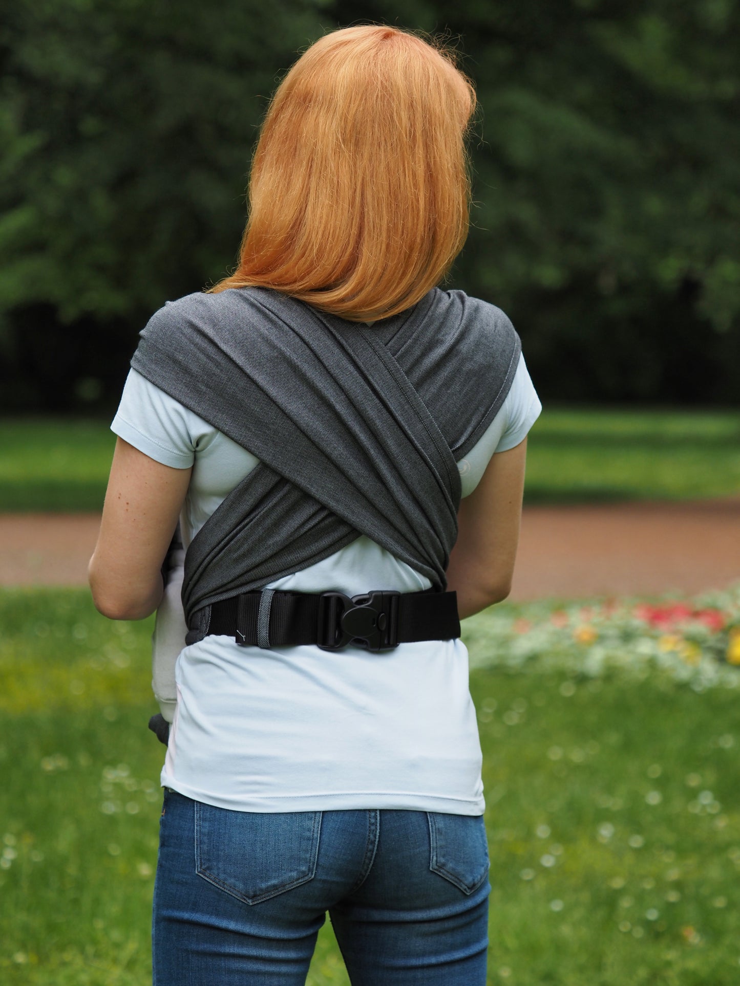 Bondima Babytrage ab Geburt - Ergonomische Half-Buckle mit Tuchträgern