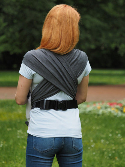 Bondima Babytrage ab Geburt - Ergonomische Half-Buckle mit Tuchträgern