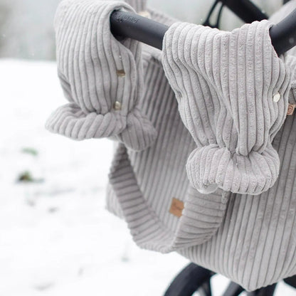 Wickeltasche Cord - Geräumige Kinderwagentasche aus weichem Cord-Polyester