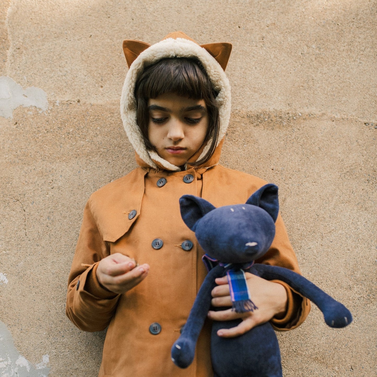 Kuscheltier Fuchs Arthus - 48cm Premium Plüschfuchs aus GOTS-Bio-Baumwolle (Made in France)