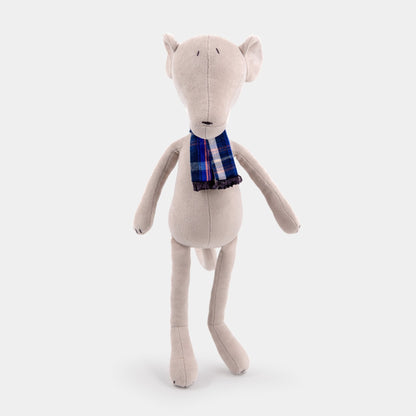 Kuscheltier Windhund Artie - 48cm Premium Plüschhund aus Bio-Baumwolle (Made in France)