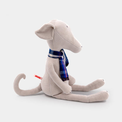Kuscheltier Windhund Artie - 48cm Premium Plüschhund aus Bio-Baumwolle (Made in France)